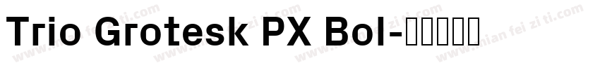 Trio Grotesk PX Bol字体转换